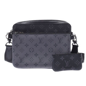 Louis Vuitton Monogram Eclipse Black Reverse Trio Messenger Bag Black